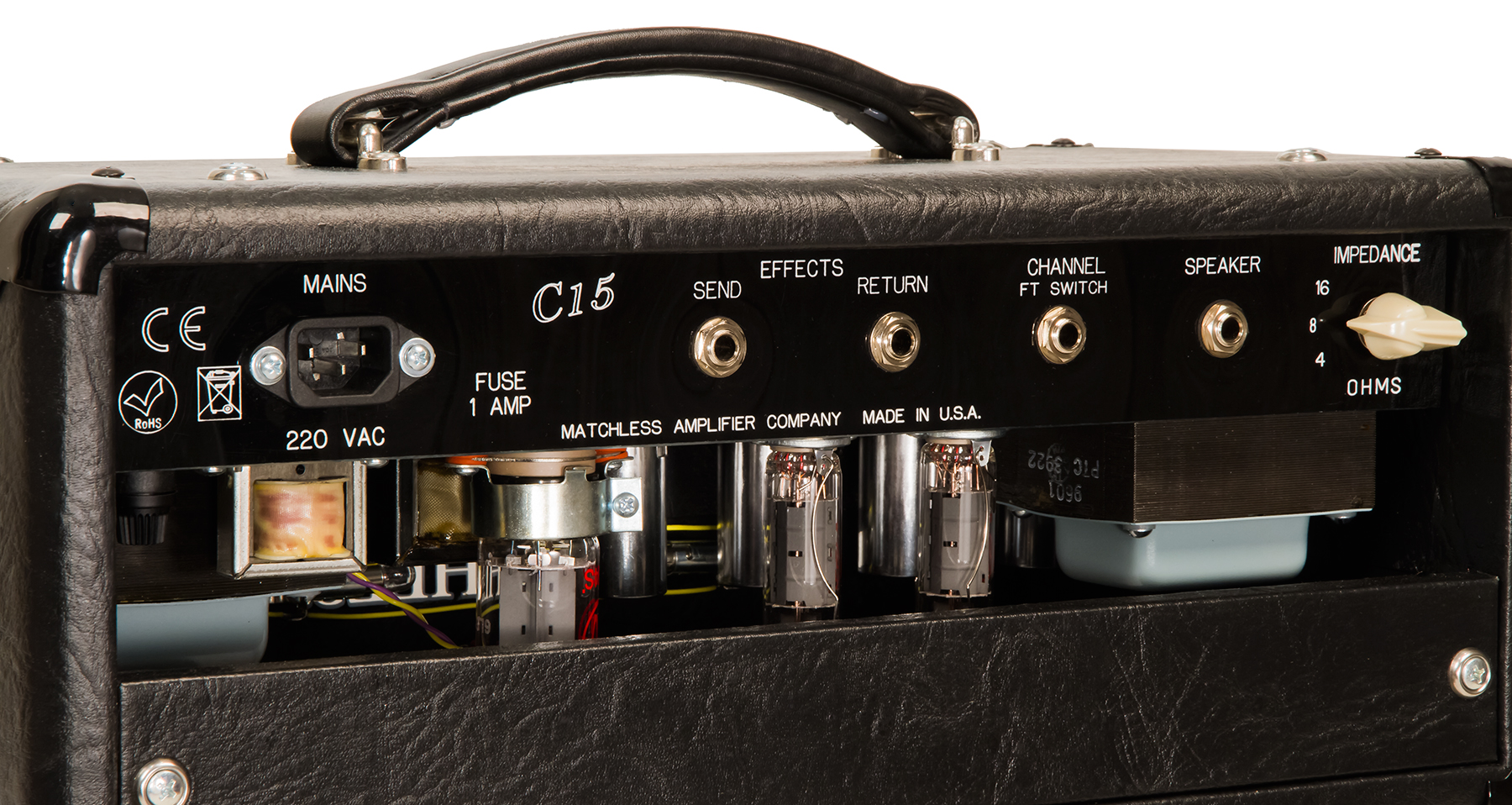 Matchless C-15 Head 15w Black/silver - Ampli Guitare Électrique TÊte / PÉdale - Variation 3