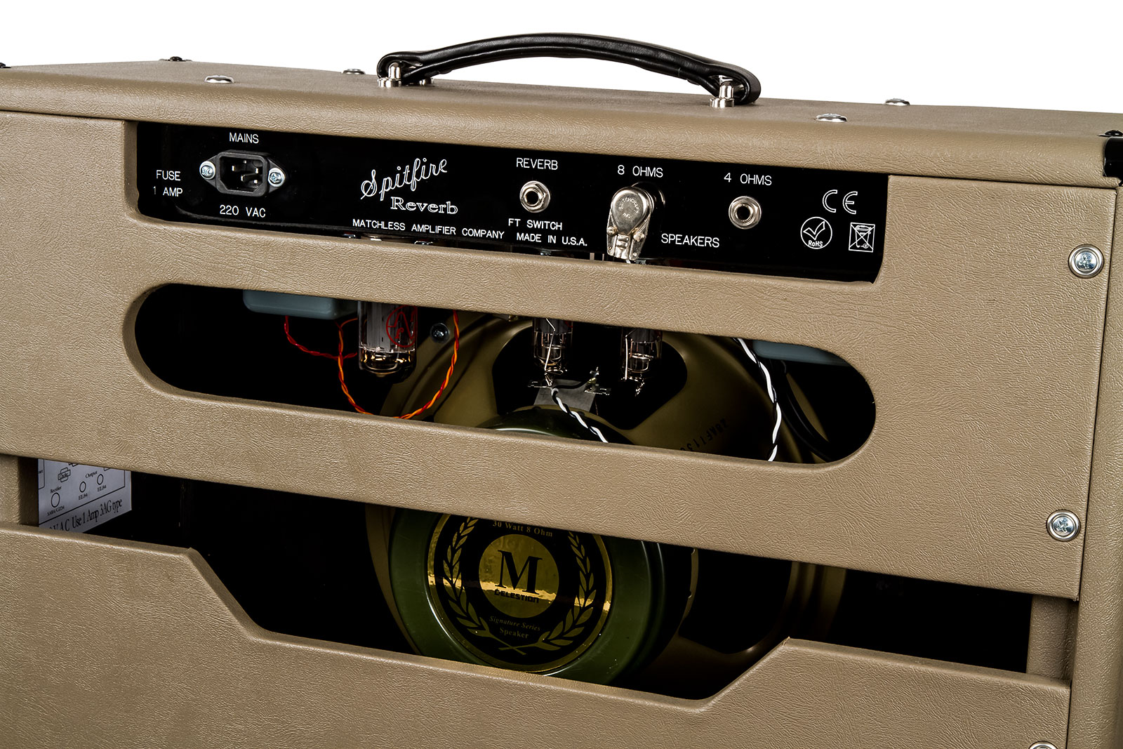 Matchless Spitfire 15 112 Reverb 15w 1x12 Capuccino/gold - Ampli Guitare Électrique Combo - Variation 3