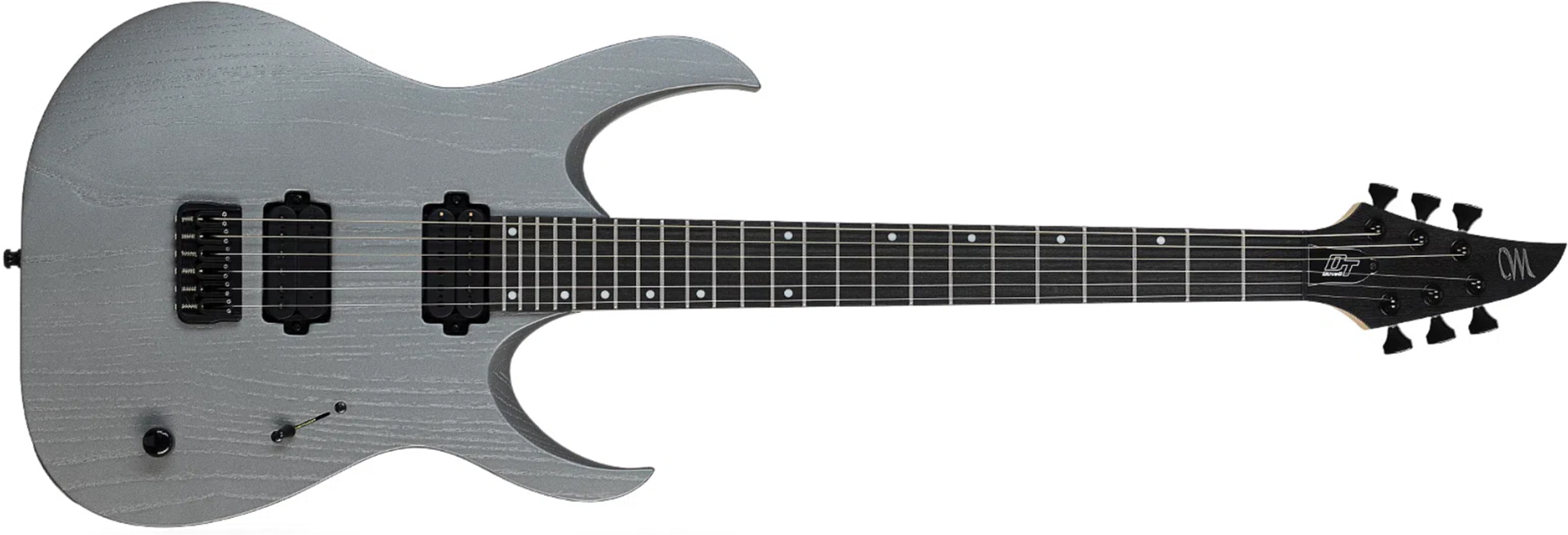 Mayones Guitars Duvell Dt6 2h Ht Bl - Gunmetal Grey Metallic Matt - Guitare Électrique Forme Str - Main picture