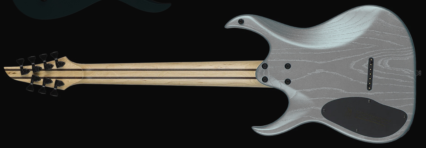 Mayones Guitars Duvell Dt7 7c Baryton 2h Ht Bl - Gunmetal Grey Metallic Matt - Guitare Électrique Baryton - Variation 1