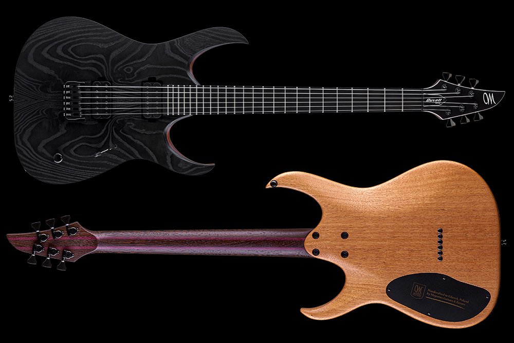Mayones Guitars Duvell Elite Gothic 6 Hh Seymour Duncan Ht Eb - Gothic Black - Guitare Électrique MÉtal - Variation 1