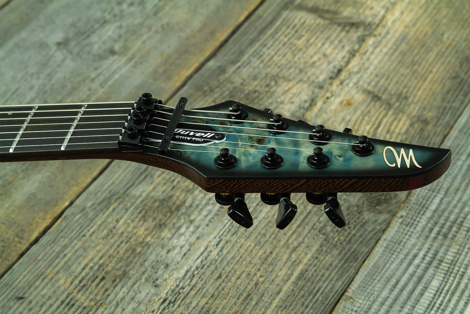 Mayones Guitars Duvell Elite Pro 7c Baryton 2h Velvetrone Fr Eb #df2511178 - Matt Ice Dragon - Guitare Électrique Baryton - Variation 7