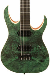 Guitare électrique 7 cordes Mayones guitars Duvell Elite 7 (TKO) - Dirty green satin