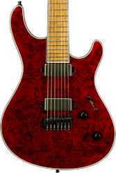 Guitare électrique baryton Mayones guitars Regius 7 #RF2602251 (7-String, Baritone) - trans red