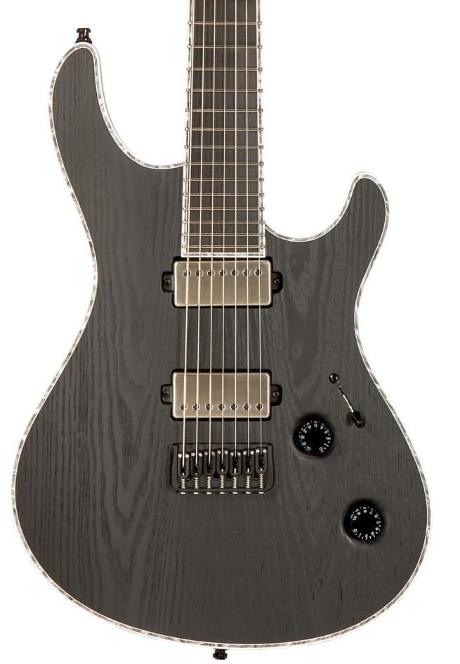 Guitare électrique 7 cordes Mayones guitars Regius Gothic 7 #RF2312801 - Gothic black ash