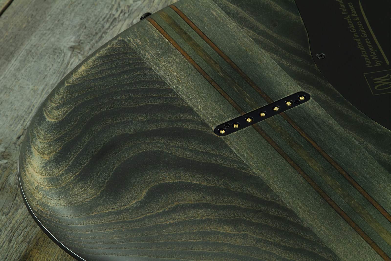 Mayones Guitars Regius Gothic 7c 2h Velvetrone Ht Eb #rf2510207 - Matt Gothic Black - Guitare Électrique 7 Cordes - Variation 9