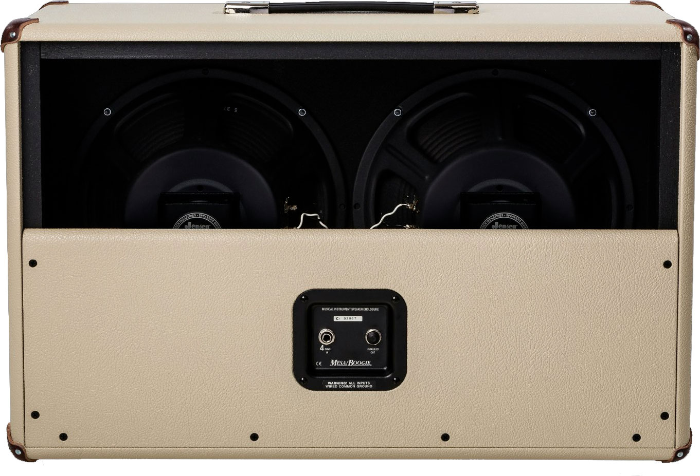Mesa Boogie 2x12 California Tweed Guitar Cab 80w 8-ohms Cream Bronco - Baffle Ampli Guitare Électrique - Variation 1