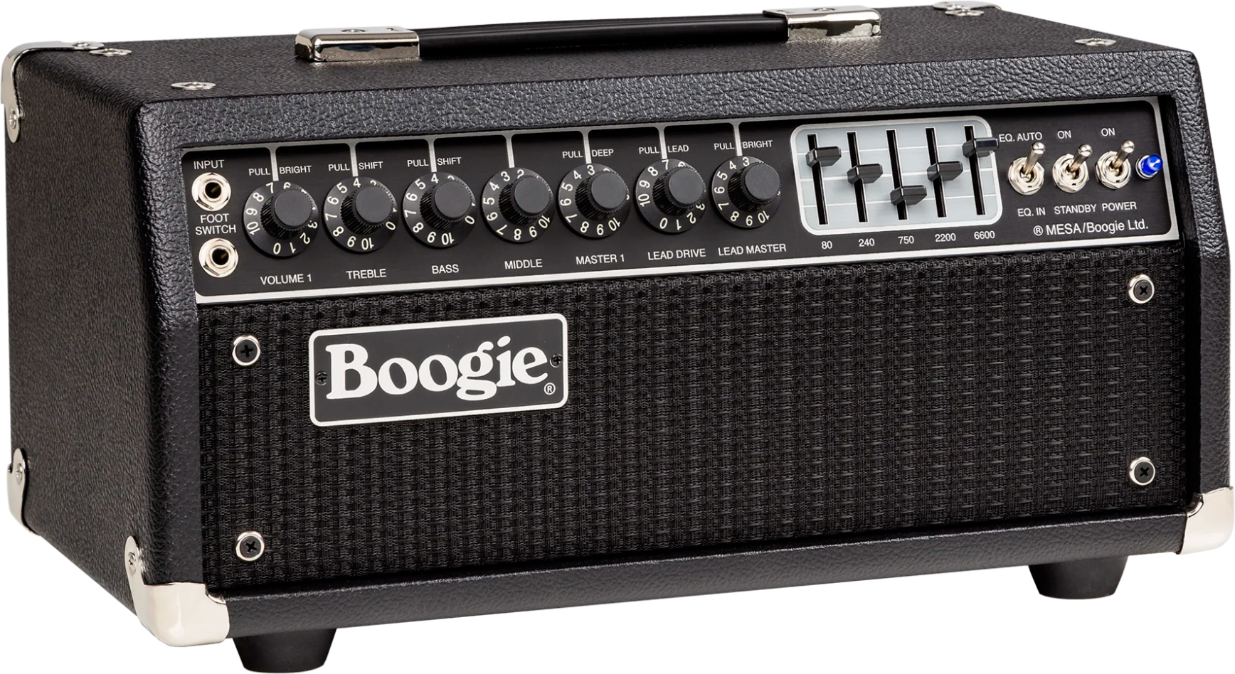 Mesa Boogie Mark Iic+ Head 25/75w 6l6 Black Bronco - Ampli Guitare Électrique TÊte / PÉdale - Main picture
