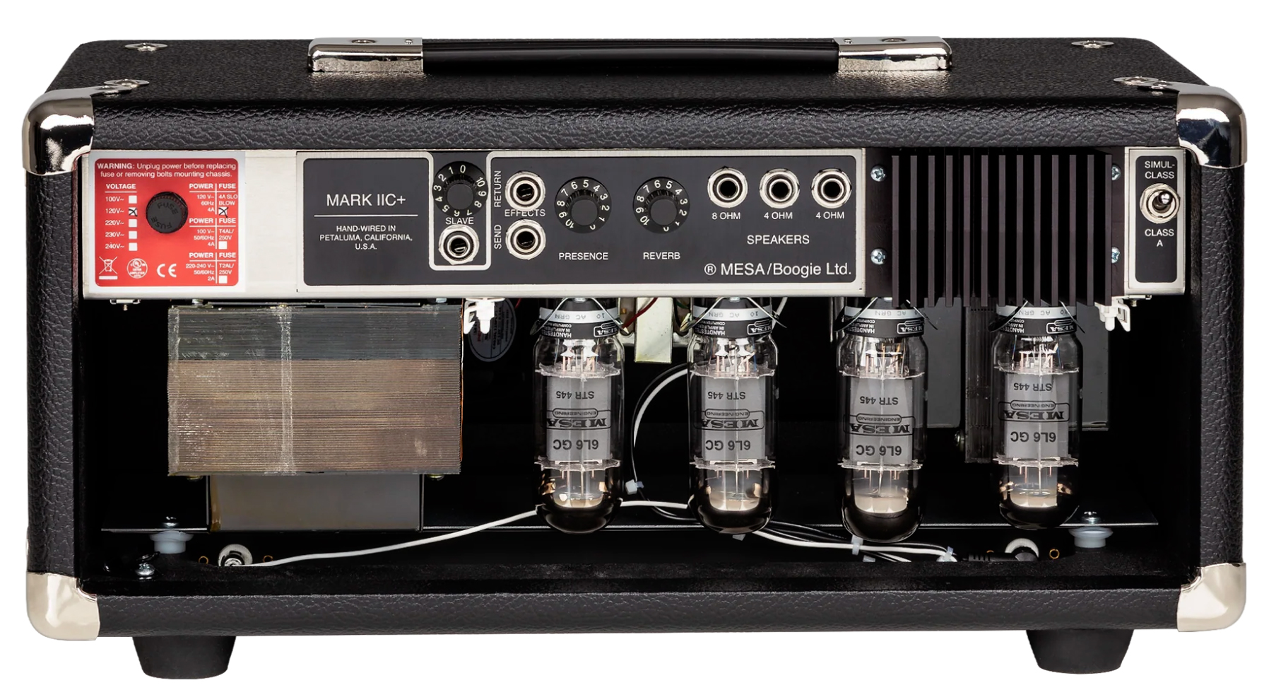 Mesa Boogie Mark Iic+ Head 25/75w 6l6 Black Bronco - Ampli Guitare Électrique TÊte / PÉdale - Variation 2