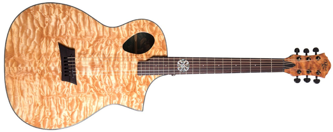 Michael Kelly Forte Port X Concert Cw Epicea Sapele Ova - Natural - Guitare Folk - Main picture