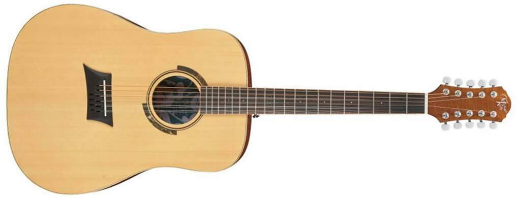 Michael Kelly Triad 10e 10-string Dreadnought Epicea Okoume/ovangkol Ova - Natural - Guitare Electro Acoustique - Main picture