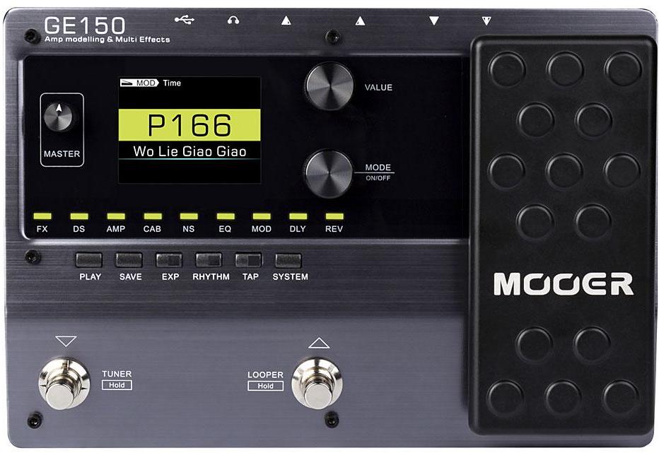 Multi effet guitare électrique Mooer GE150 AMP MODELLING & SYNTH & MULTI EFFECTS