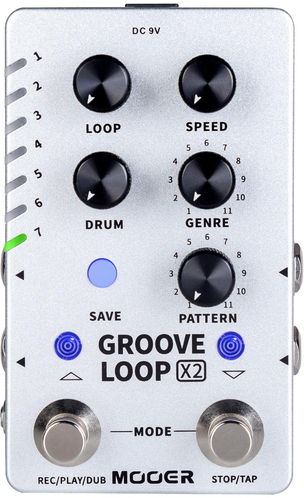 Pédale looper Mooer Groove Loop X2