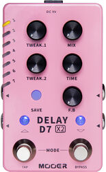 Pédale reverb / delay / echo Mooer D7X2 Delay