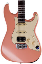 Guitare électrique modélisation & midi Mooer GTRS Professional P800 Intelligent Guitar - Flamingo pink