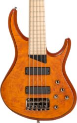 Basse électrique solid body Mtd Kingston KZ5MP 5-String - Satin amber