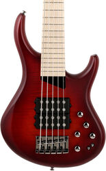 Basse électrique solid body Mtd Kingston Super KSUPER5MP 5-String - Dark brown burst