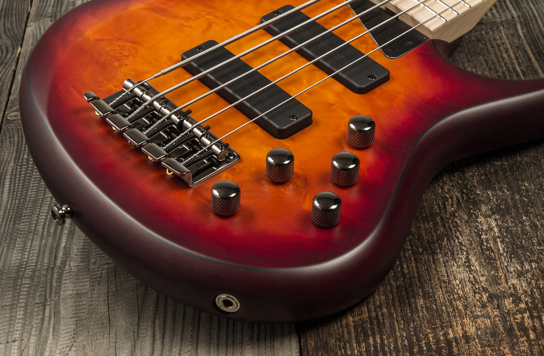 Mtd Kzx5mp-dcb Kingston 5c Active Bartolini Mn - Dark Cherry Burst - Basse Électrique Solid Body - Variation 3