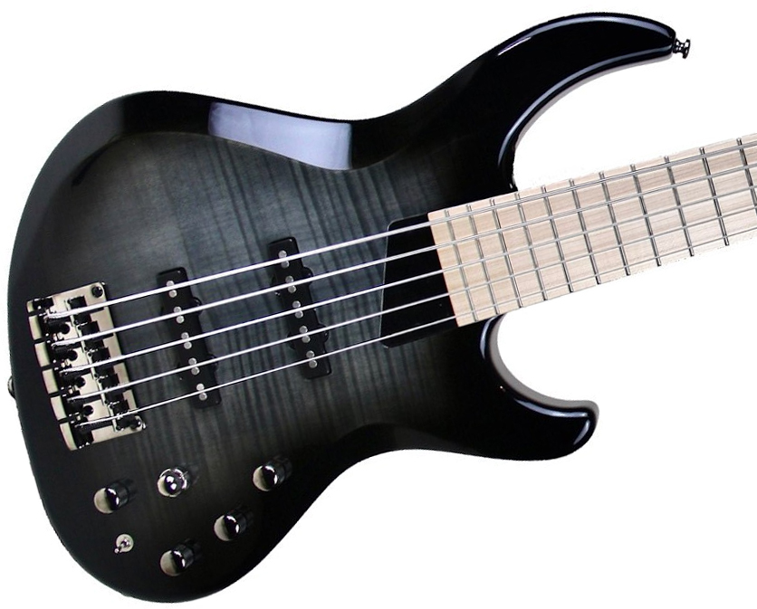 Mtd Saragota Deluxe Ksdx5mn-bbt Kingston 5c Active Mn - Black Burst - Basse Électrique Solid Body - Variation 1