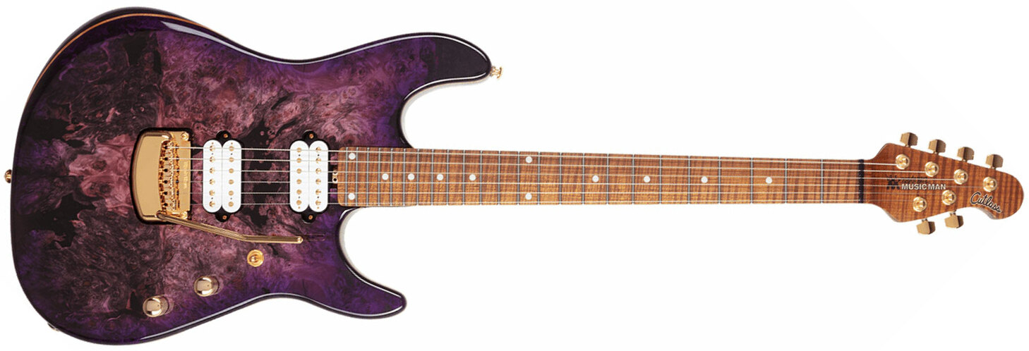 Music Man Jason Richardson 6 Cutlass Signature 6c 2h Trem Mn - Majora Purple - Guitare Électrique Forme Str - Main picture