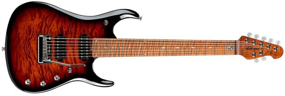 Music Man John Petrucci Jp15 Signature 2h Dimarzio Piezo Trem Mn +housse - Tiger Eye Quilt Top - Guitare Électrique MÉtal - Main picture