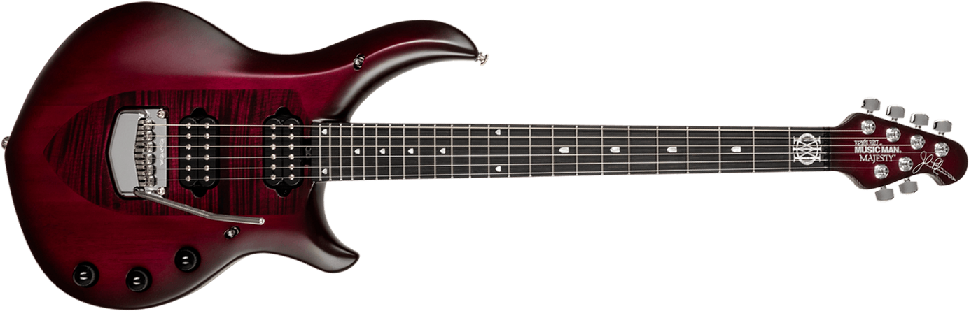 Music Man John Petrucci Majesty 6 Signature 2h Dimarzio Piezo Trem Eb +housse - Amaranth - Guitare Électrique Signature - Main picture