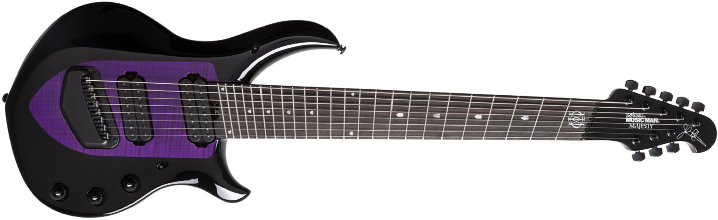 Music Man John Petrucci Majesty 8c Signature 2h Dimarzio Piezo Ht Eb - Wisteria Blossom - Guitare Électrique 8 Et 9 Cordes - Main picture