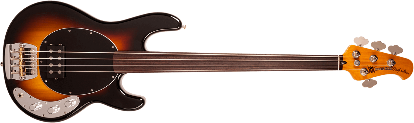 Music Man Pino Palladino Stingray Bass Fretless Signature Active Rw - '79 Burst - Basse Électrique Solid Body - Main picture