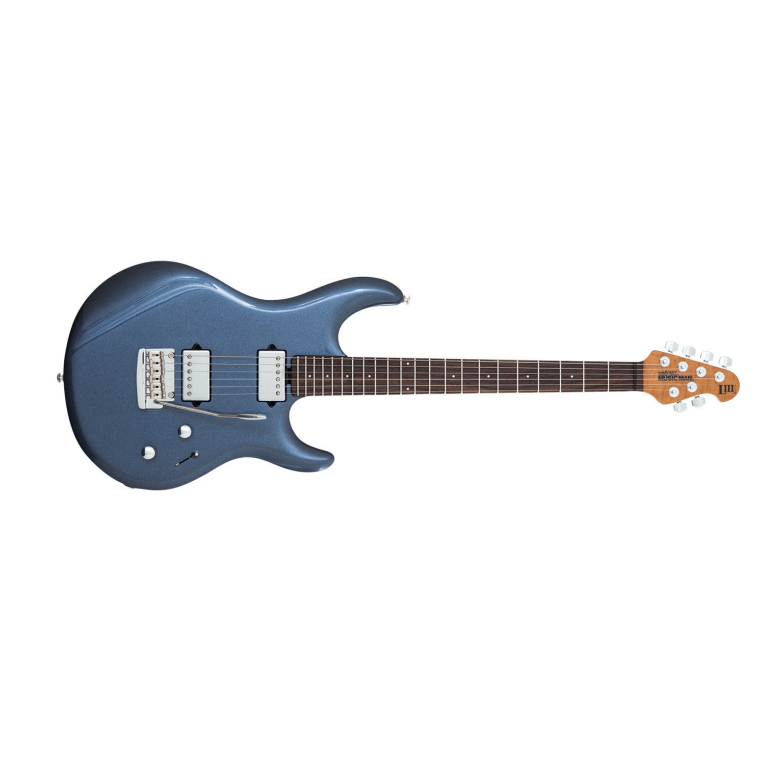 Music Man Steve Lukather Iii 3 Signature Hss Trem Rw - Bodhi Blue - Guitare Électrique Forme Str - Main picture