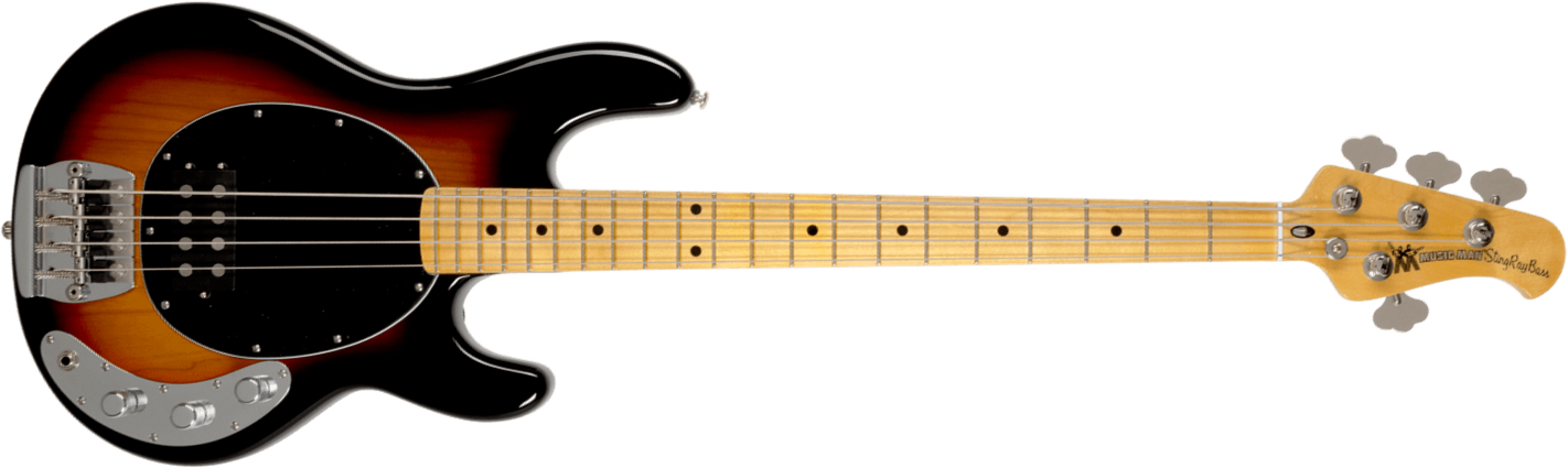 Music Man Stingray Retro 70s Usa Active Mn - Vintage Sunburst - Basse Électrique Solid Body - Main picture