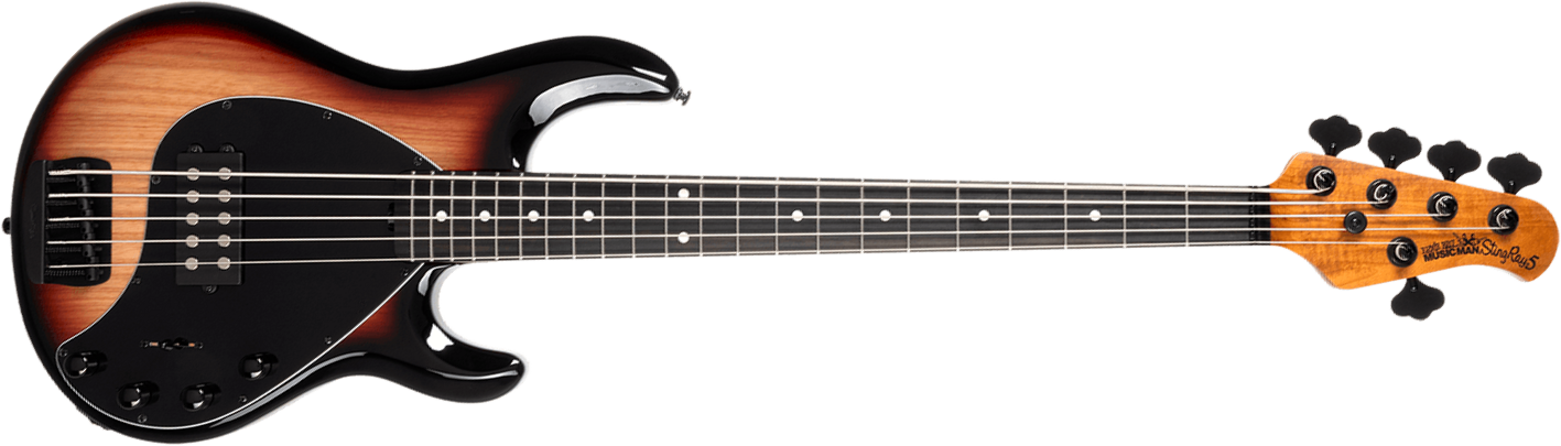 Music Man Stingray Special H 5c Active Eb +housse - Faded Vintage Sunburst - Basse Électrique Solid Body - Main picture