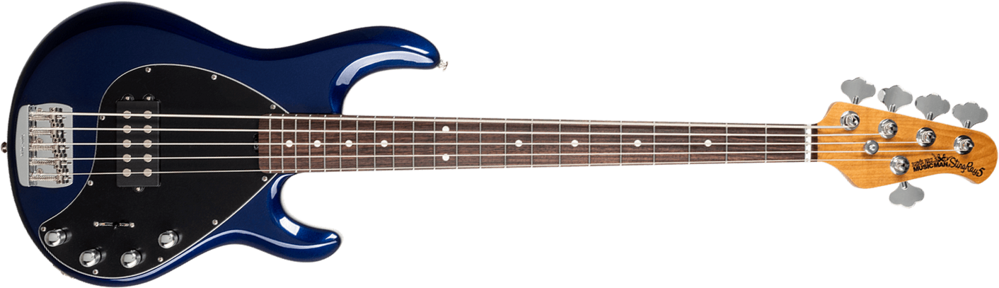 Music Man Stingray Special H 5c Active Rw +housse - Butane Blue - Basse Électrique Solid Body - Main picture