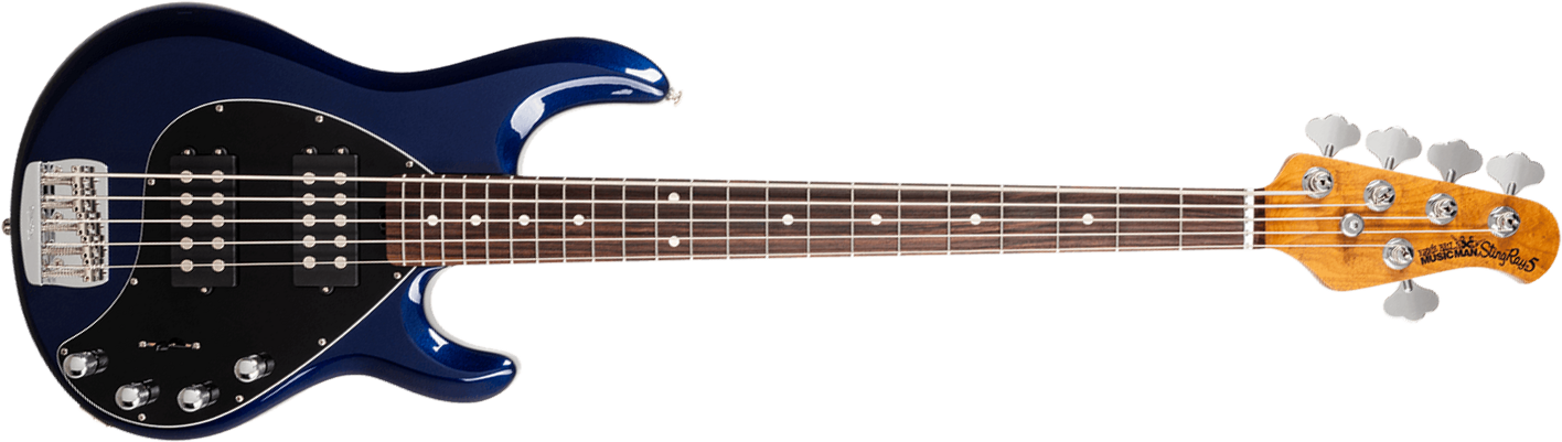 Music Man Stingray Special Hh 5c Active Rw +housse - Butane Blue - Basse Électrique Solid Body - Main picture