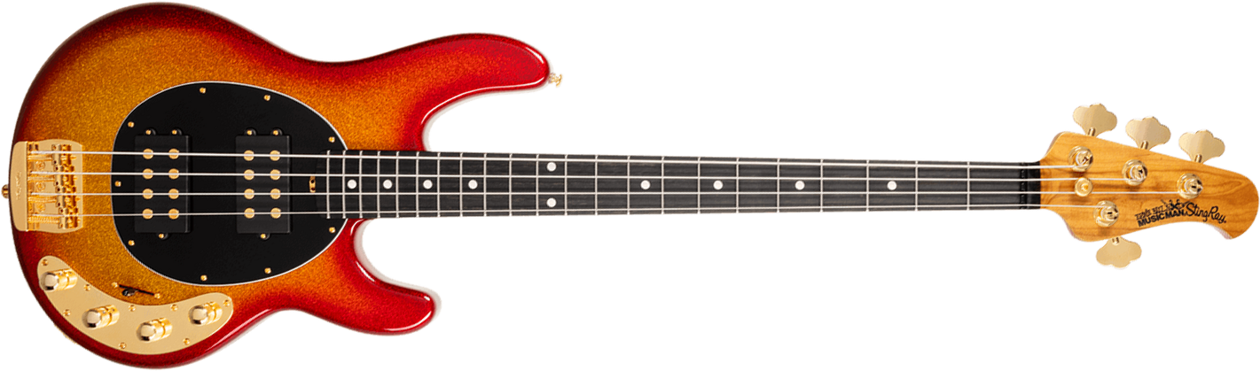 Music Man Stingray Special Hh Active Eb +housse - Cherry Punch - Basse Électrique Solid Body - Main picture