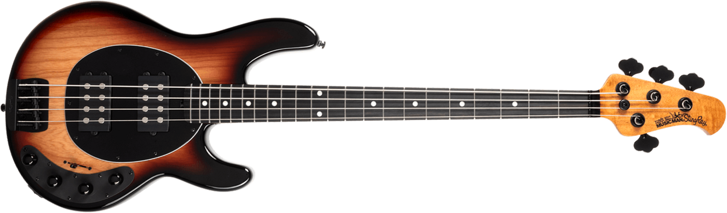 Music Man Stingray Special Hh Active Eb +housse - Faded Vintage Sunburst - Basse Électrique Solid Body - Main picture