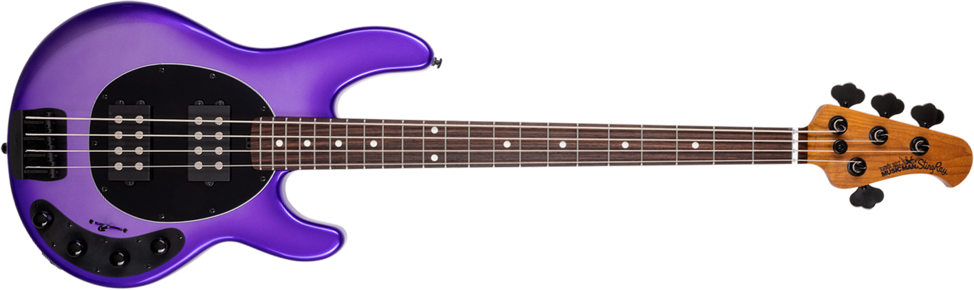 Music Man Stingray Special Hh Active Eb +housse - Grape Crush - Basse Électrique Solid Body - Main picture