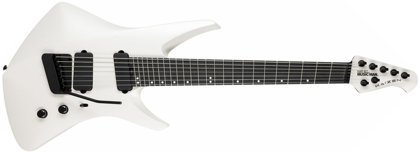 Music Man Tosin Abasi Kaizen 7c Signature Multiscale 2h Trem Eb - Chalk White - Guitare Électrique Signature - Main picture