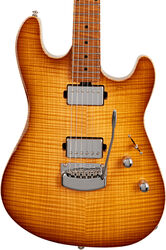 Guitare électrique forme str Music man Sabre (USA, MN) - Honey suckle