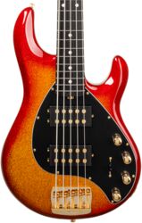 Basse électrique solid body Music man StingRay Special HH 5-String +Gig Bag - Cherry Punch