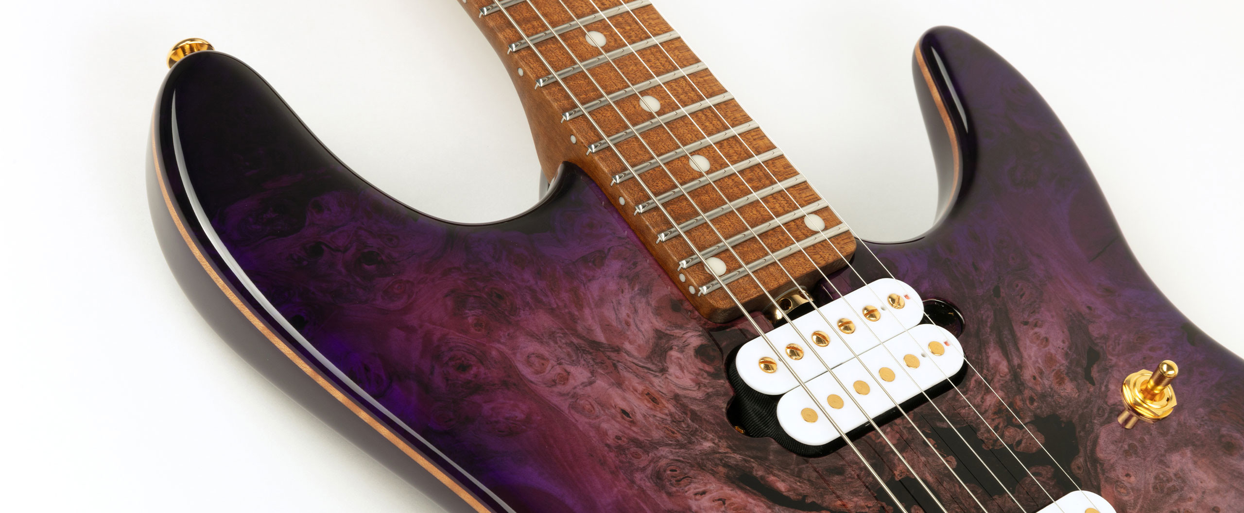 Music Man Jason Richardson 6 Cutlass Signature 6c 2h Trem Mn - Majora Purple - Guitare Électrique Forme Str - Variation 3