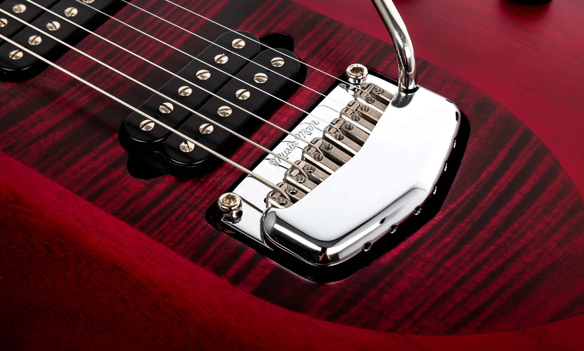 Music Man John Petrucci Majesty 6 Signature 2h Dimarzio Piezo Trem Eb +housse - Amaranth - Guitare Électrique Signature - Variation 3