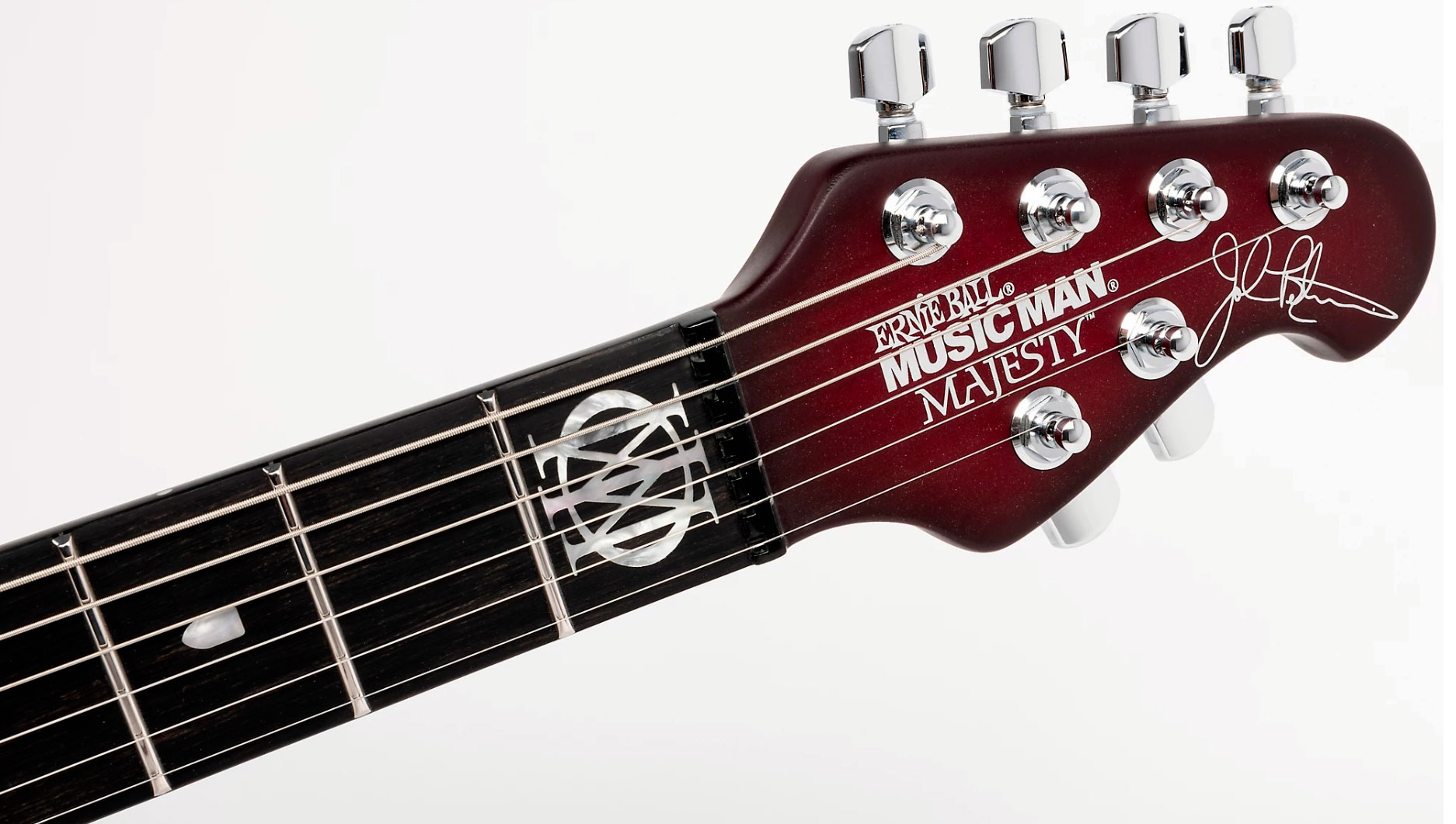 Music Man John Petrucci Majesty 6 Signature 2h Dimarzio Piezo Trem Eb +housse - Amaranth - Guitare Électrique Signature - Variation 4