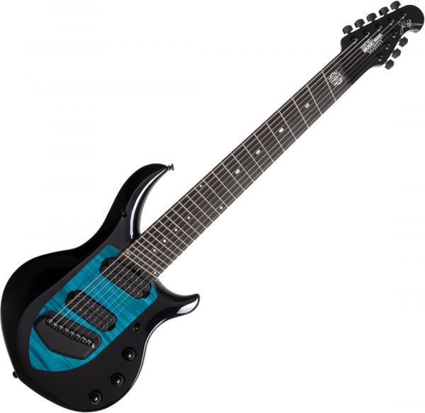 Guitare électrique multi-scale Music man John Petrucci Majesty 8 - Okelani Blue