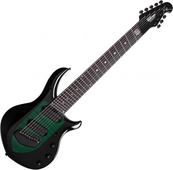 Guitare électrique multi-scale Music man John Petrucci Majesty 8 - Emerald Sky
