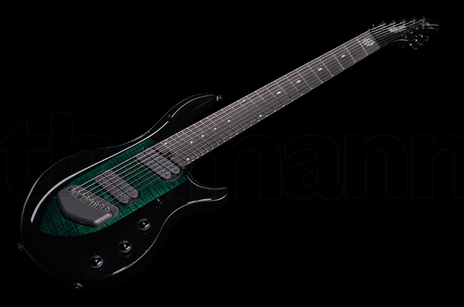 Music Man John Petrucci Majesty 8c Signature 2h Dimarzio Piezo Ht Eb - Emerald Sky - Guitare Électrique 8 Et 9 Cordes - Variation 2