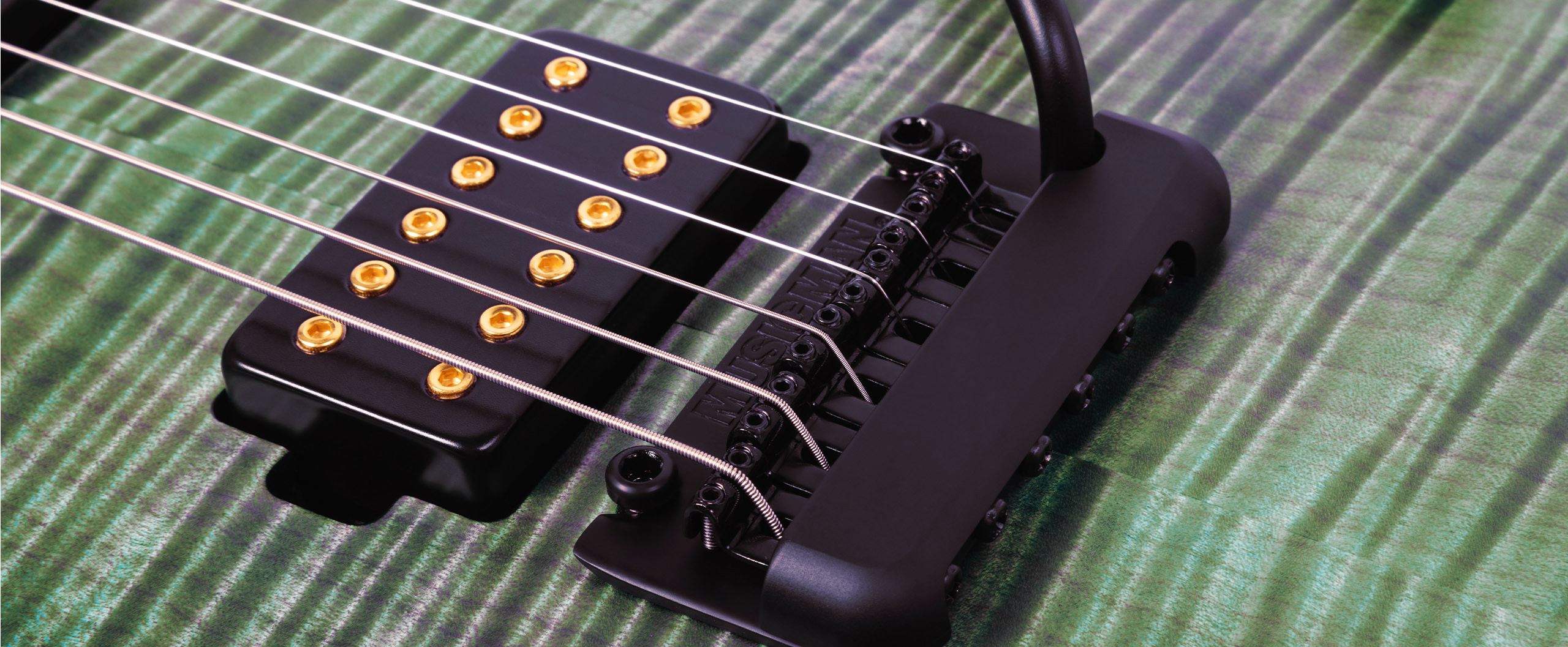 Music Man Rabea Massad Sabre Signature 2h Trem Eb - Emerald Hill Burst - Guitare Électrique Signature - Variation 1