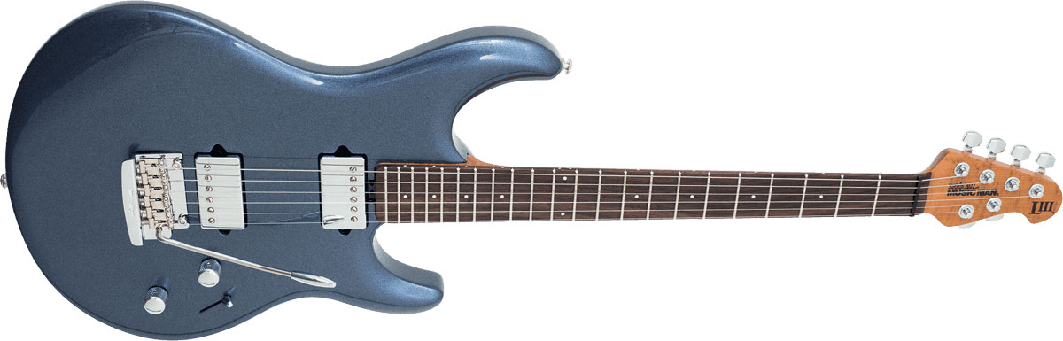 Music Man Steve Lukather Luke Iii 3 Hh Signature Trem Rw - Bodhi Blue - Guitare Électrique Forme Str - Variation 1