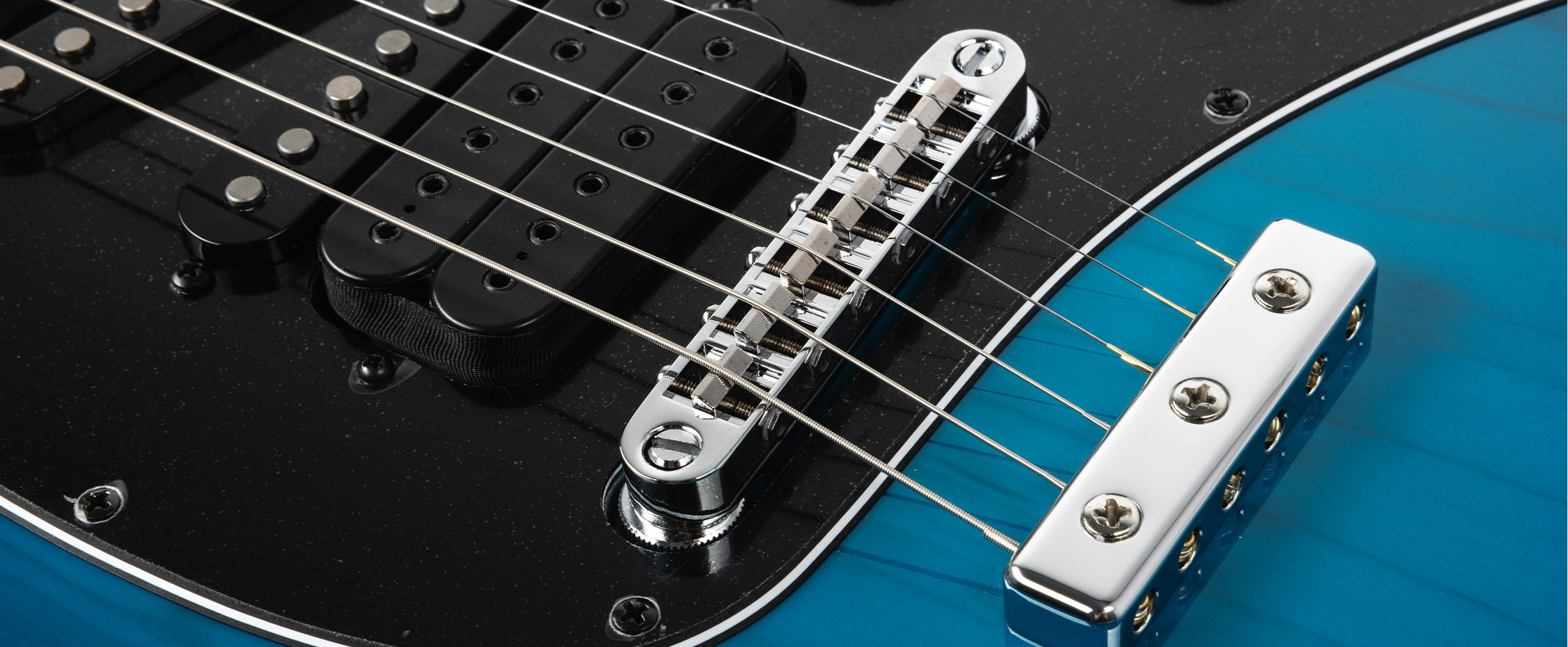 Music Man Steve Morse Usa Hssh Ht Rw - Morse Blue Burst - Guitare Électrique Forme Str - Variation 4