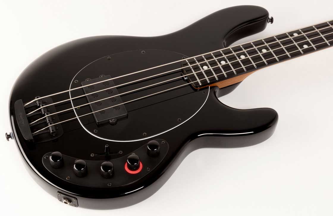 Music Man Stingray Darkray H Active Eb +housse - Obsidian Black - Basse Électrique Solid Body - Variation 2