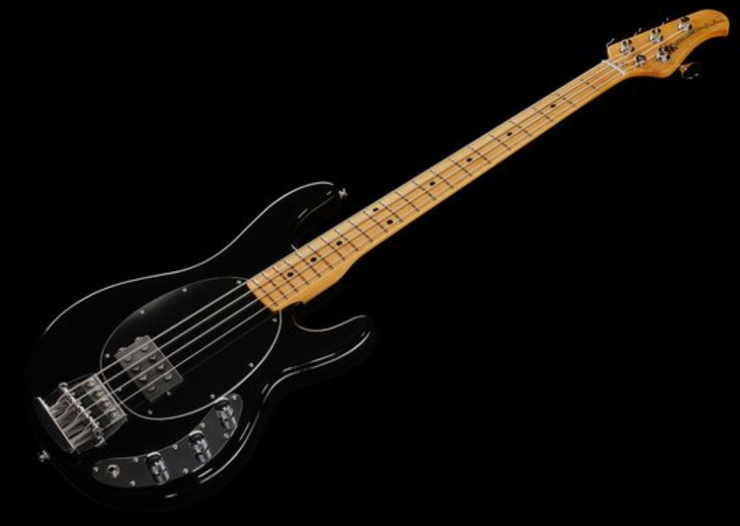 Music Man Stingray Retro 70s Usa Active Mn - Black - Basse Électrique Solid Body - Variation 1